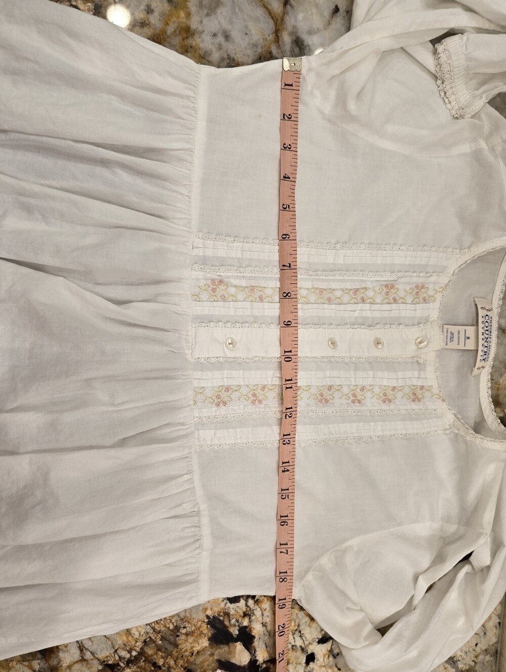 vintage Victoria's Secret Country white cotton long nightgown S - Picture 7 of 9
